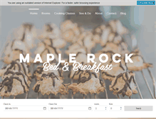 Tablet Screenshot of maplerockbandb.com